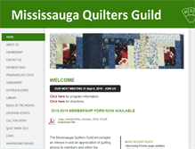 Tablet Screenshot of mississaugaquiltersguild.ca